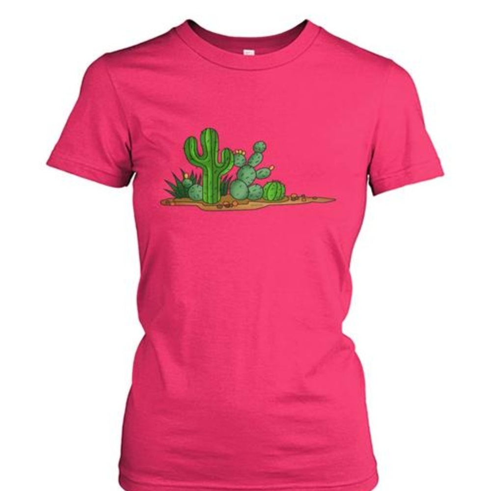 NEW CACTUS WOMAN'S CREW T-SHIRT #534576